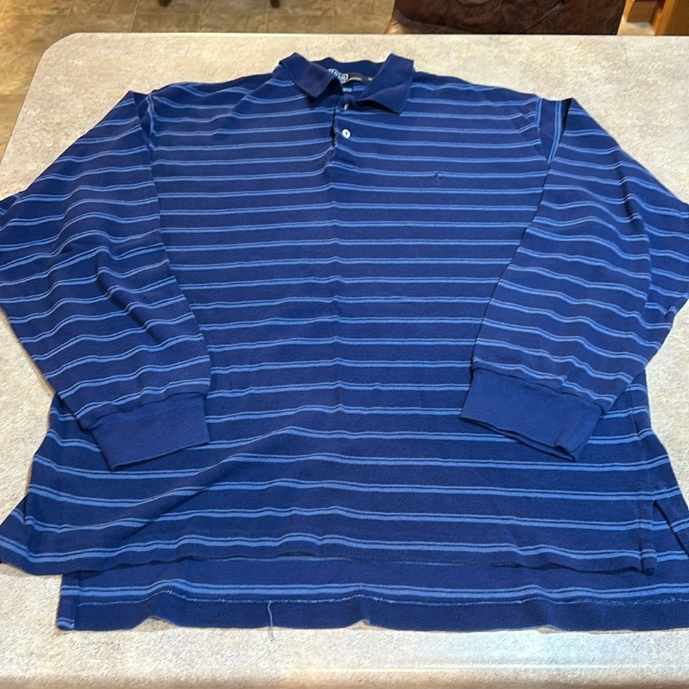 Men’s polo by Ralph Lauren, long sleeve shirt, size XL